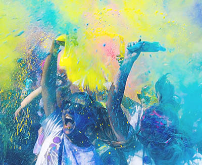 chalk color splash race