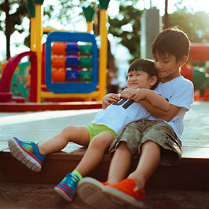 Boys on a Playground